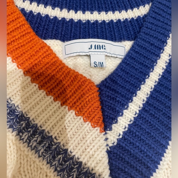 Mickey Colorblock Oversized Sweater - S/M/ Ivory - Picture 4 of 7